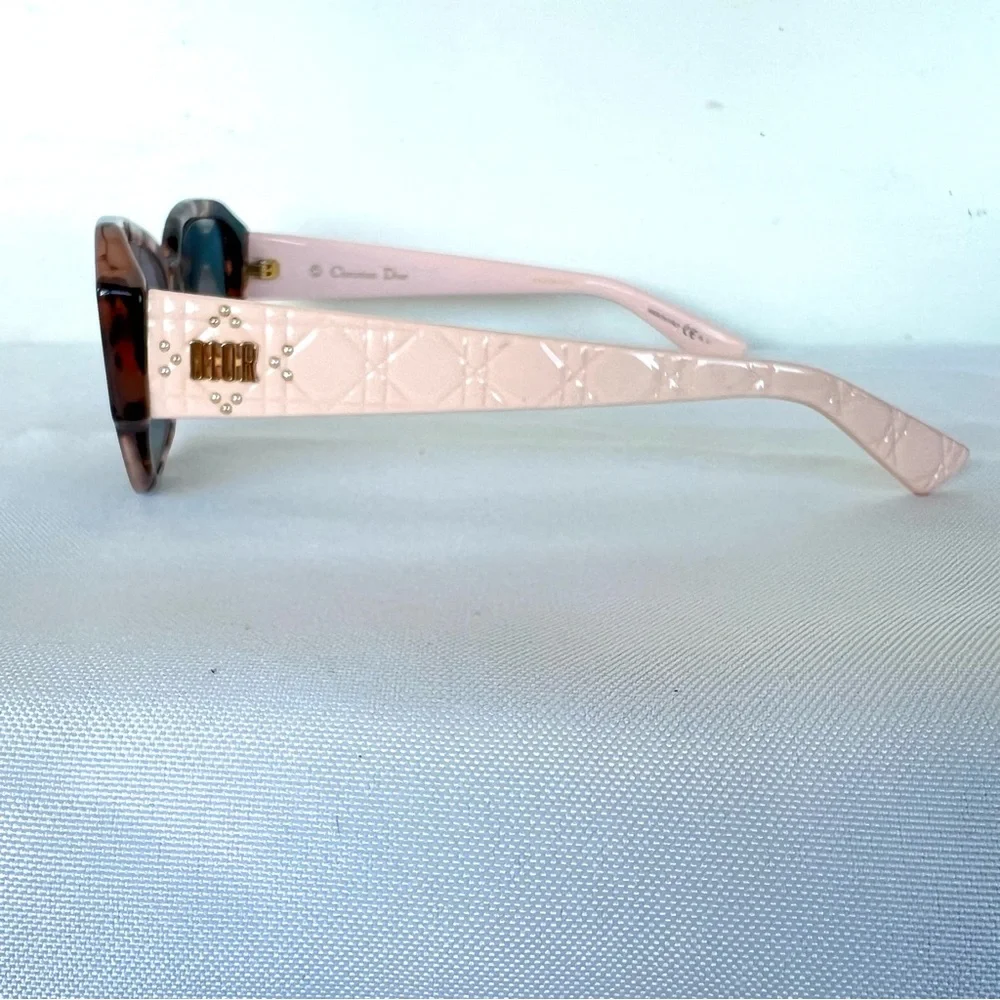 CHRISTIAN DIOR Ladydiorstuds-5 Havana w Blush Pink Frames Prescription Glasses
